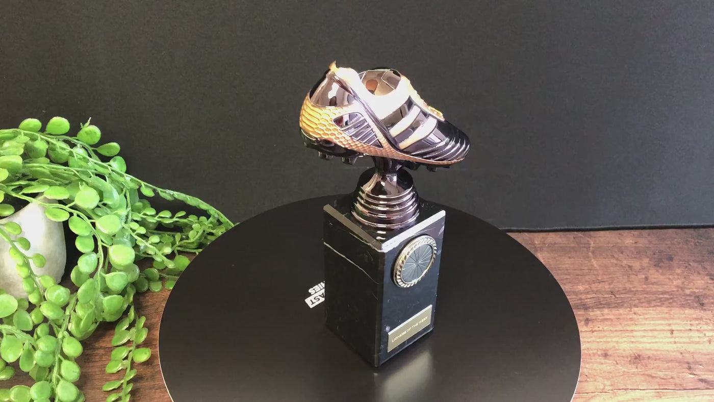 Soccer Boot Trophy Black Viper Legend Award